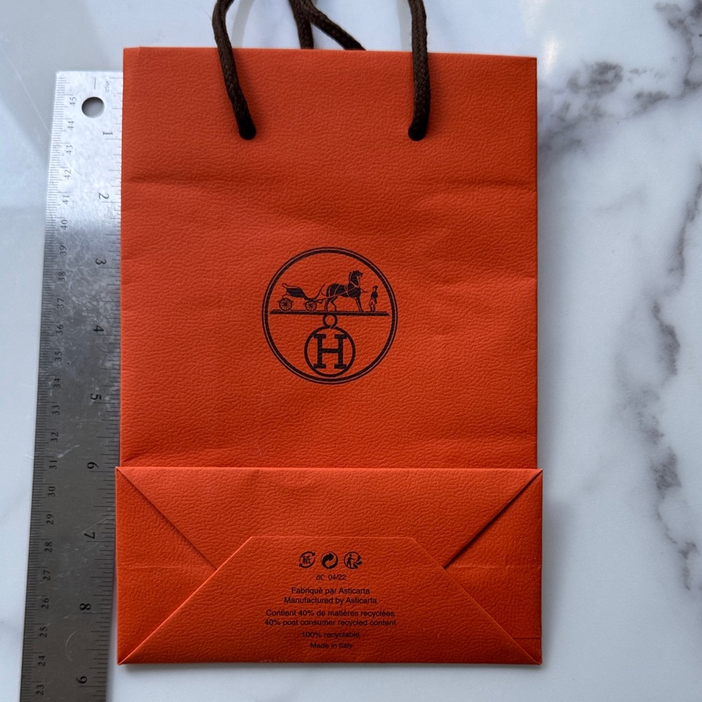 Hermès Classic Orange shopping bag
